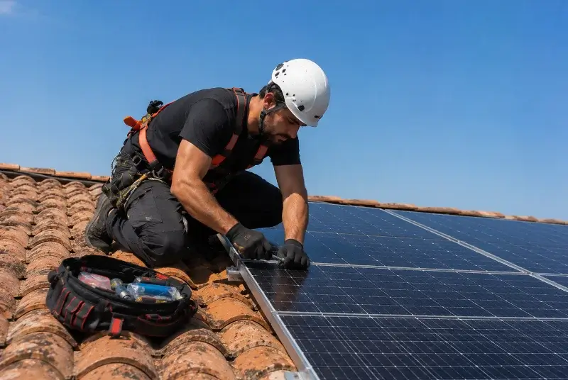 Maintenance et monitoring de panneaux solaires à Saint-Saturnin-de-Lucian