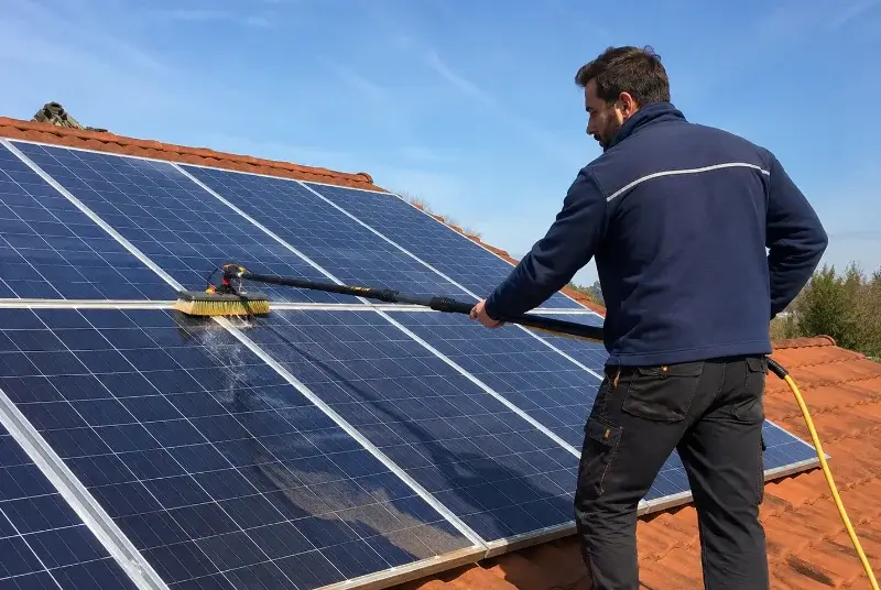 Nettoyage et entretien de panneaux solaires à Saint-Saturnin-de-Lucian